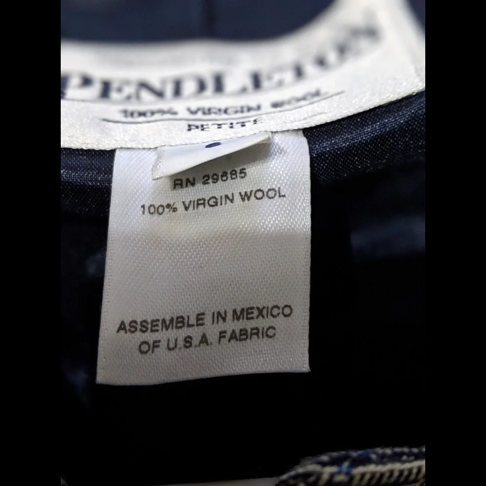 Vintage Pendleton 100% Virgin Wool Plaid Blazer - Picture 7 of 7